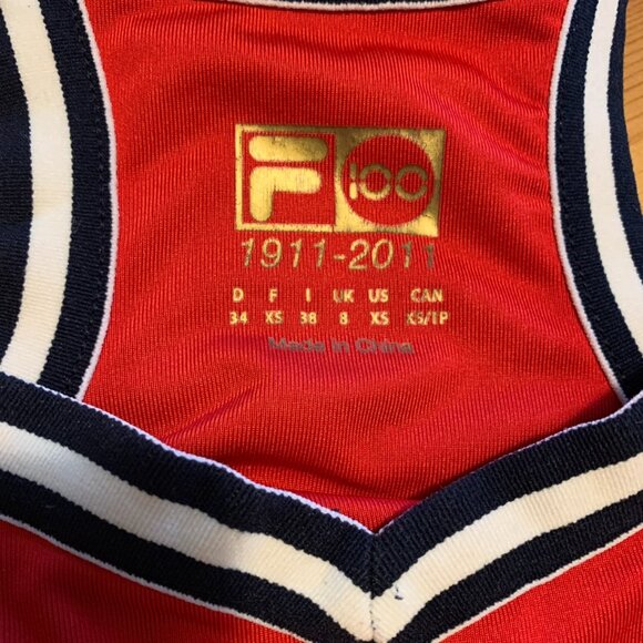 FILA Rare Vintage 90s Red Tennis Dress - Picture 2 of 7